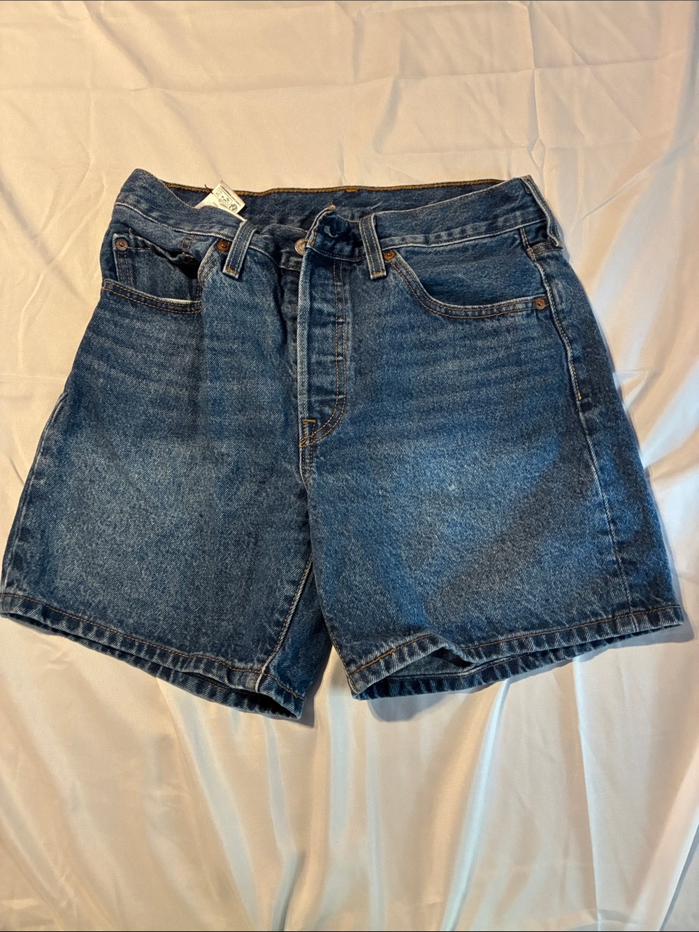 Levi's Classic Medium Blue Denim Shorts